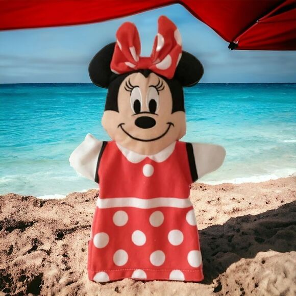 Melissa & Doug Minnie Mouse Puppet Hand Baby Kids Theatre Red White Polka Dot - Picture 9 of 15
